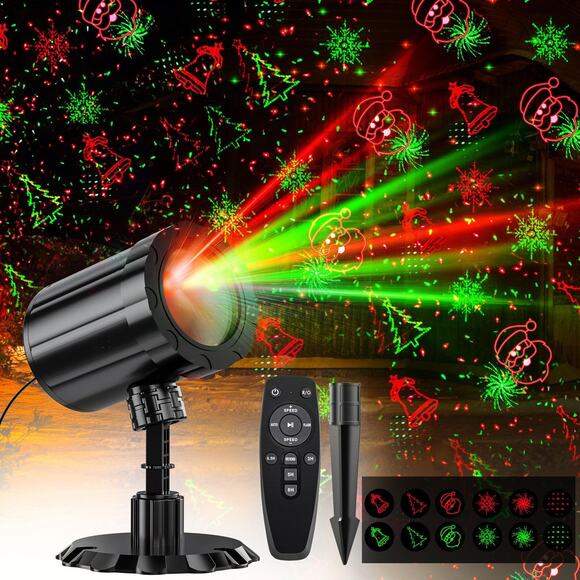 Unbranded Other - Christmas Light Projector Outdoor Holiday Red Green Laser Show With Remote